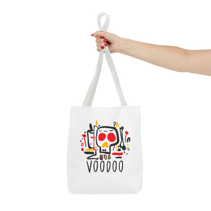Voodoo Art Haitian Spiritual Symbols Tote Afro-Caribbean Vodou Design - CreoleSizzle
