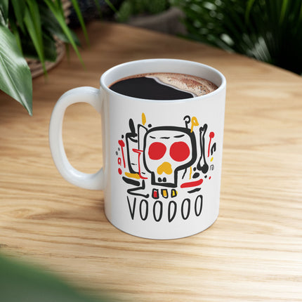 Voodoo Vibrations Limited Afro Haitian Spiritual Power Mug Bold Heritage Cultural Pride Design - CreoleSizzle