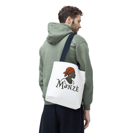 Manzè Limited Edition Heritage Tote Empowering Haitian Women Design - CreoleSizzle