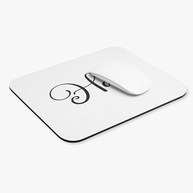 Haiti Calligraphy Mouse Pad Minimalist Luxury Desk Accessory Elegant Script Haitian Pride Design