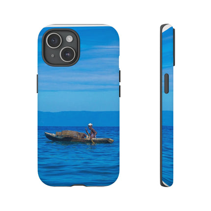 Haitian Fisherman Phone Case – Coastal Art Design – Durable, Stylish Caribbean Inspired Case - CreoleSizzle