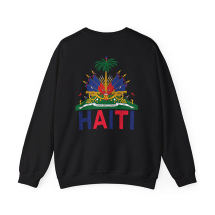 Ayiti Pride Haitian Heritage Crewneck Sweatshirt Unisex Fleece Cozy Cultural Apparel, Casual Fashion, Gift for Him/Her