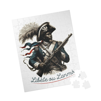 Libète ou Lanmò Haitian Revolutionary Soldier Heritage Puzzle Limited Freedom Fighter Edition - CreoleSizzle
