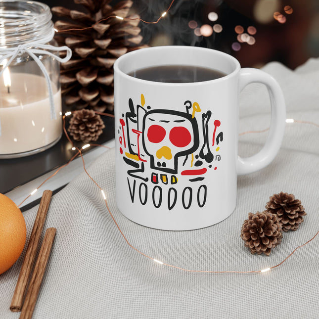 Voodoo Vibrations Limited Afro Haitian Spiritual Power Mug Bold Heritage Cultural Pride Design - CreoleSizzle