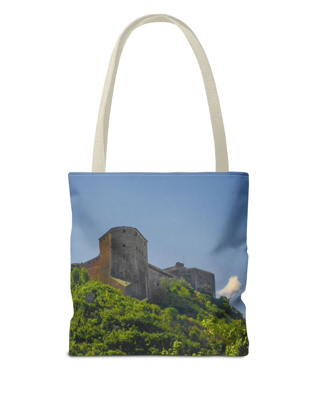 Haitian Citadelle Laferrière Tote Bag – Historical Haiti Travel Bag – Durable All-Over Print Shopping Bag - CreoleSizzle