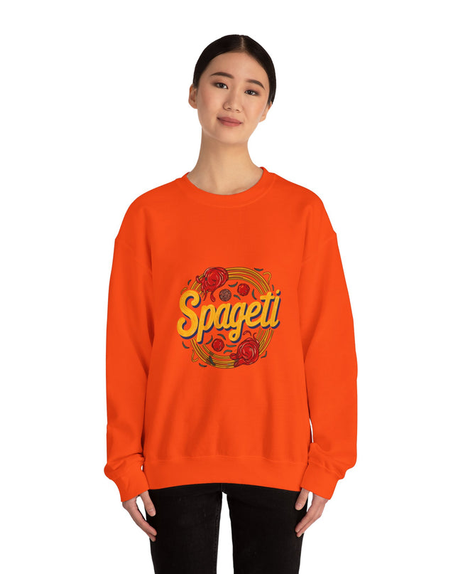 Cozy Spageti Sweatshirt Celebrate Haitian Culinary Heritage with Style and Premium Comfort - CreoleSizzle