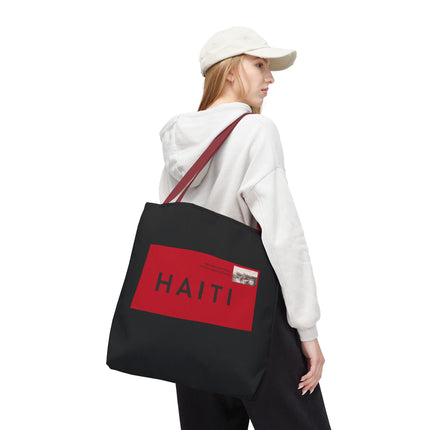 Haiti Postage Limited Edition Heritage Tote Bags Retro Seal Design - CreoleSizzle