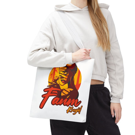 Fanm Kreyòl Limited Edition Heritage Tote Creole Woman Empowerment Design - CreoleSizzle