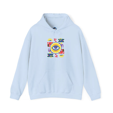 The Watchful Spirit Creole Eye Protection Hoodie Afro-Haitian Heritage Series Unisex Heavy Blend Sweatshirt