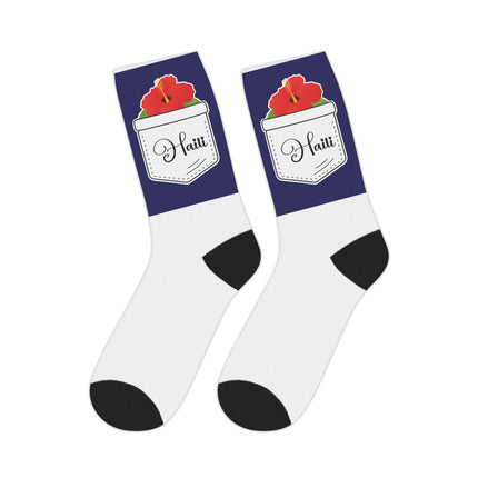 Hibiscus Pocket Haiti Limited Heritage Edition Mid length Socks Collector’s Design