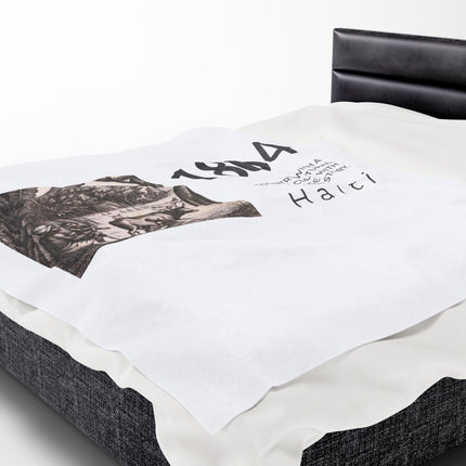 1804 Reflection Blanket Haiti Cultural Heritage Throw in Monochrome - CreoleSizzle
