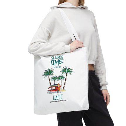 Summer Time Haiti Limited Edition Tropical Design Tote Haitian Beach Vibes - CreoleSizzle