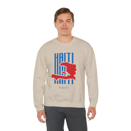 Bold Identity Haiti Pride Crewneck Sweatshirt Diaspora Heritage Series Unisex Premium Streetwear
