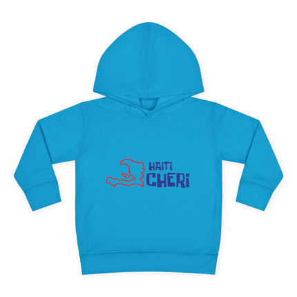 Haiti Chéri Toddler Pullover Hoodie Playful SpongeBob-Inspired Design Haitian Pride Kids Apparel