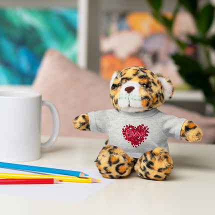 Chérie Romantic Teddy Bear Valentine’s Day Plush Gift with Haitian Flair - CreoleSizzle