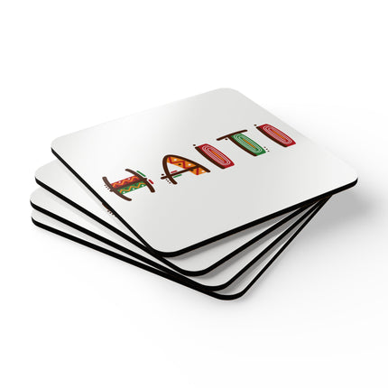 Rara Rhythm Coasters Artistic Haiti Font Coaster Set African Roots Heritage Art