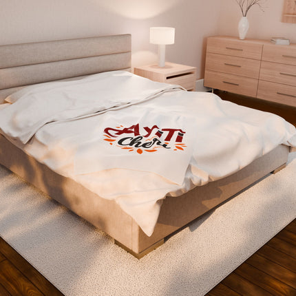 Ayiti Chéri Premium Plush Blanket Festive Heritage and Diaspora Pride Design - CreoleSizzle