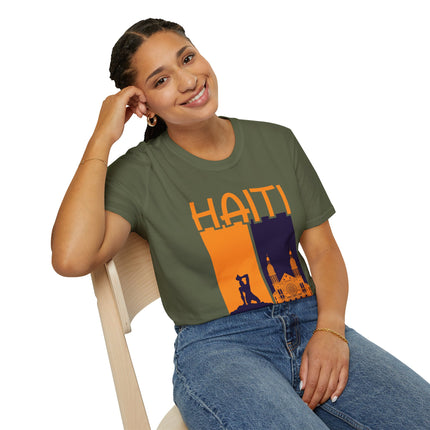 Faith & Fire Negre Marron Cathedral Legacy T-Shirt Haitian Spirit Series Unisex Premium Crewneck Haiti Graphic Tee