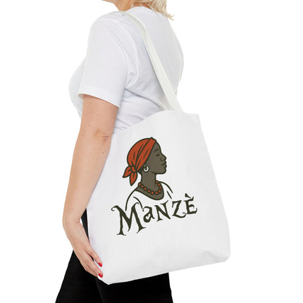 Manzè Limited Edition Heritage Tote Empowering Haitian Women Design - CreoleSizzle