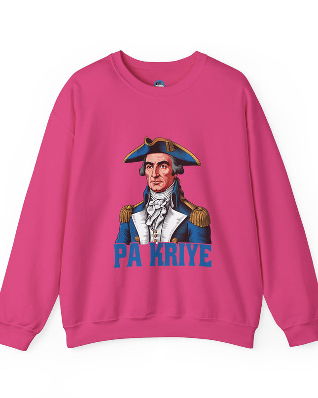 Pa Kriye Crewneck Sweatshirt A Bold Tribute to Haitian Strength, Leadership with Comfort and Style - CreoleSizzle