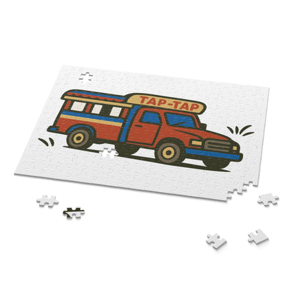 Tap-Tap Bus Haitian Street Culture Puzzle Vibrant Urban Heritage Edition - CreoleSizzle