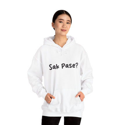 Sak Pasè? Haitian Greeting Hoodie Cultural Streetwear Unisex Premium Hooded Sweatshirt Caribbean Pride Series