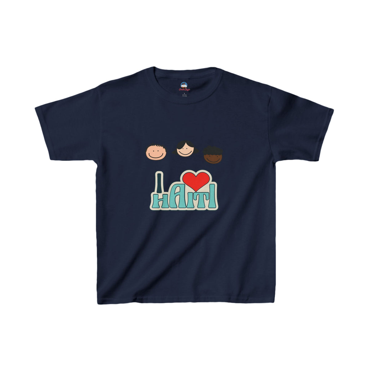 Kids "I Love Haiti" T-Shirt - Fun Haitian Pride Tee for Everyday Wear - Ethically Made Children’s Cotton Shirt