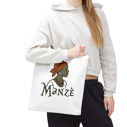 Manzè Limited Edition Heritage Tote Empowering Haitian Women Design - CreoleSizzle
