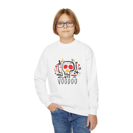 The Rebel Spirit Vodou-Inspired Youth Sweatshirt Afro-Haitian Cultural Series Kids’ Premium Crewneck