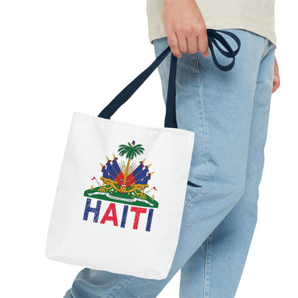 Ayiti Crayon Emblem Educational Heritage Tote Bag Diaspora Kids Edition - CreoleSizzle