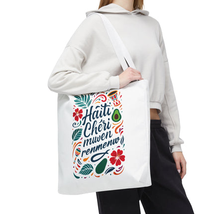 Haiti Chéri Mwen Renmenw Limited Edition Heritage Tote Love Letter to Haiti - CreoleSizzle