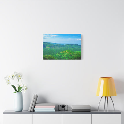 Canvas Art Print, Haiti Mountains Travel Destination, Gift for Travelers, Caribbean Wall Decor, Stretched Matte Canvas Art - CreoleSizzle