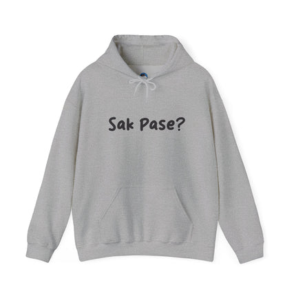 Sak Pasè? Haitian Greeting Hoodie Cultural Streetwear Unisex Premium Hooded Sweatshirt Caribbean Pride Series