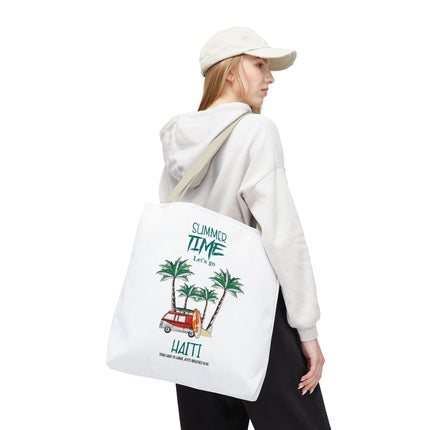 Summer Time Haiti Limited Edition Tropical Design Tote Haitian Beach Vibes - CreoleSizzle