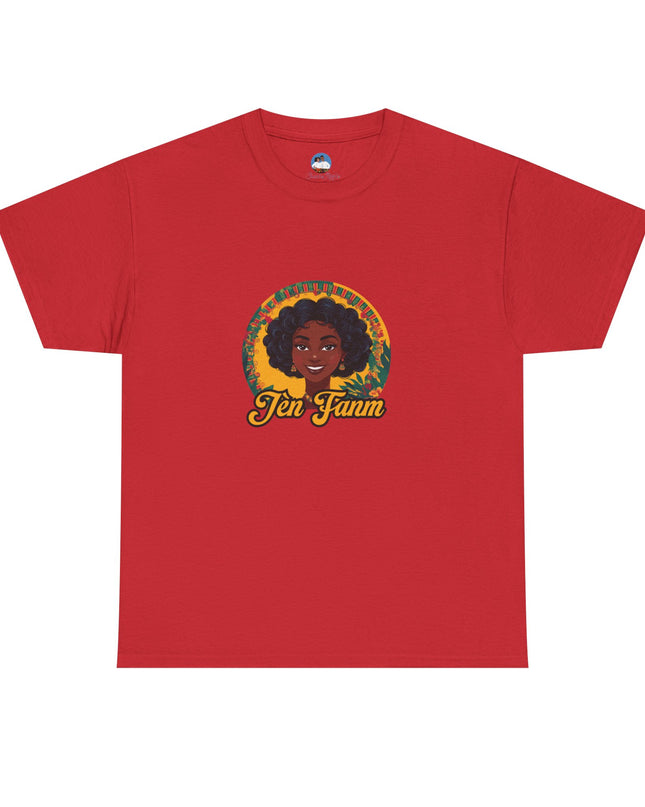 Jèn Fanm Haitian T-Shirt – Bold, Beautiful, and Unapologetically You Inspirational Unisex Heavy Cotton Tee with Haitian Design - CreoleSizzle