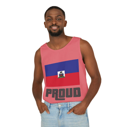 Haitian Proud Tank Top GTA-Inspired Flag Remix Unisex Streetwear Cultural Pride & Gaming Nostalgia