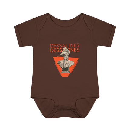 Infant Bodysuit Dessalines Statue Design Bold Heritage Apparel for Babies Cultural Pride Baby Clothes & Unique Gift