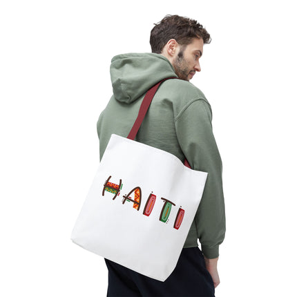 Haiti Art Limited Edition Heritage Tote Bag African Roots Design - CreoleSizzle