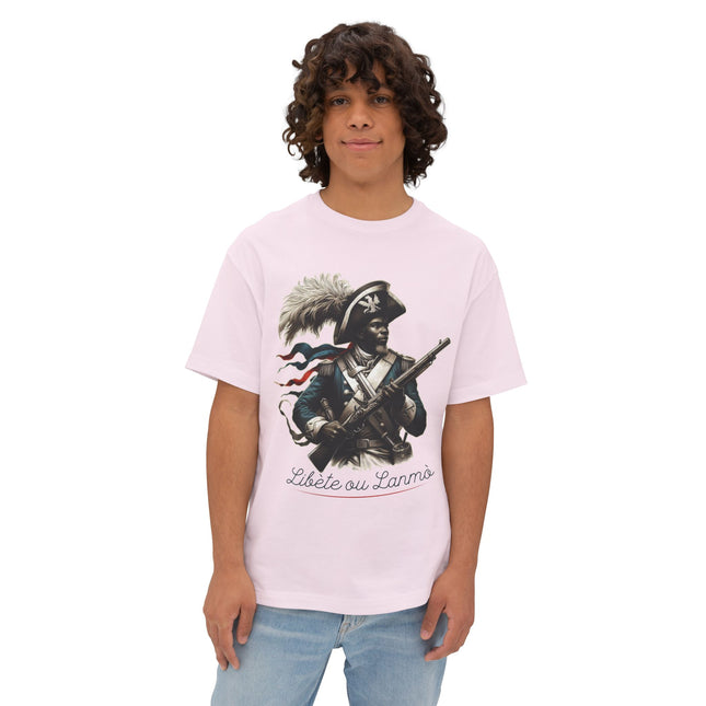 Liberty or Death Haitian Revolution Oversized Tee Revolutionary Spirit Series Unisex Boxy T-Shirt, Historical Graphic Tee