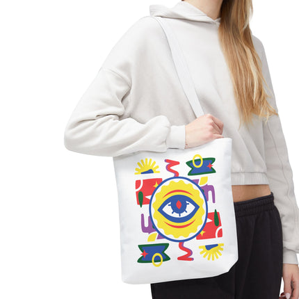 Vodou Eye Haitian Spiritual Art Tote Afro-Haitian Mysticism Design - CreoleSizzle
