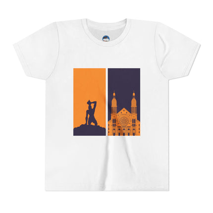Heritage Reflections Youth T-Shirt Haitian Pride Tee Cultural Symbolism Graphic Shirt for Kids, Family Outings, School Events