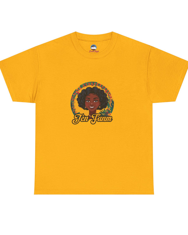 Jèn Fanm Haitian T-Shirt – Bold, Beautiful, and Unapologetically You Inspirational Unisex Heavy Cotton Tee with Haitian Design - CreoleSizzle