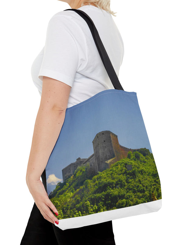 Haitian Citadelle Laferrière Tote Bag – Historical Haiti Travel Bag – Durable All-Over Print Shopping Bag - CreoleSizzle