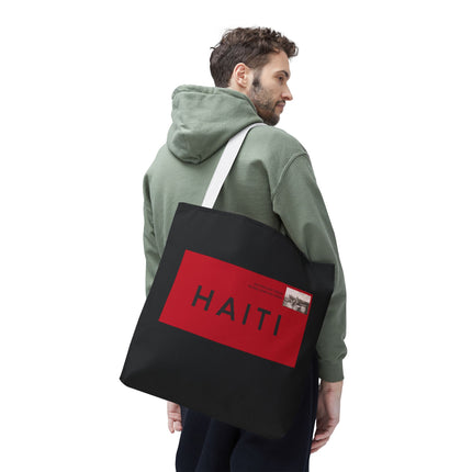 Haiti Postage Limited Edition Heritage Tote Bags Retro Seal Design - CreoleSizzle