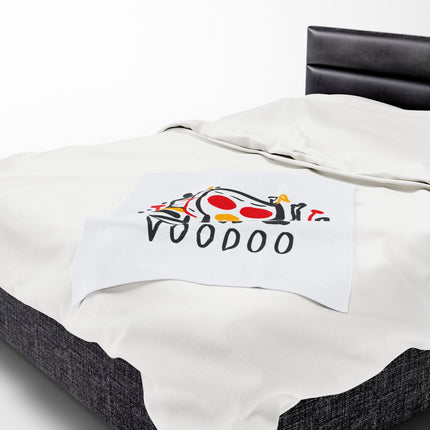 Haitian Vodou Heritage Plush Blanket Bold Afro-Spiritual Art and Cultural Symbolism - CreoleSizzle