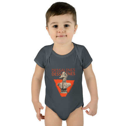 Infant Bodysuit Dessalines Statue Design Bold Heritage Apparel for Babies Cultural Pride Baby Clothes & Unique Gift