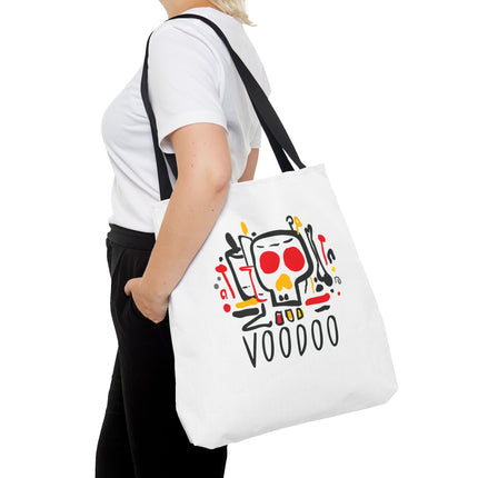 Voodoo Art Haitian Spiritual Symbols Tote Afro-Caribbean Vodou Design - CreoleSizzle