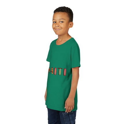 Haitian Pride Youth T-Shirt Kids Short Sleeve Graphic Tee Cultural Roots & Heritage Apparel Summer Vacation Shirt