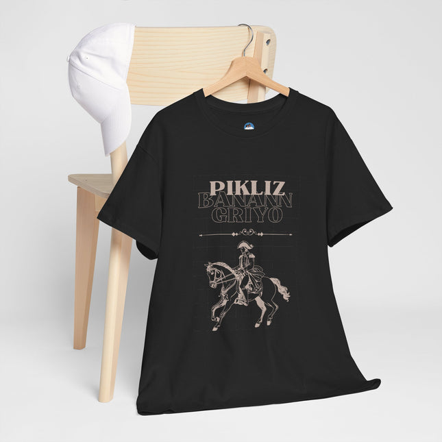 Pikliz Banann Griyo T-Shirt – Haitian Cuisine Inspired Tee – Unisex Cultural Graphic Shirt - CreoleSizzle