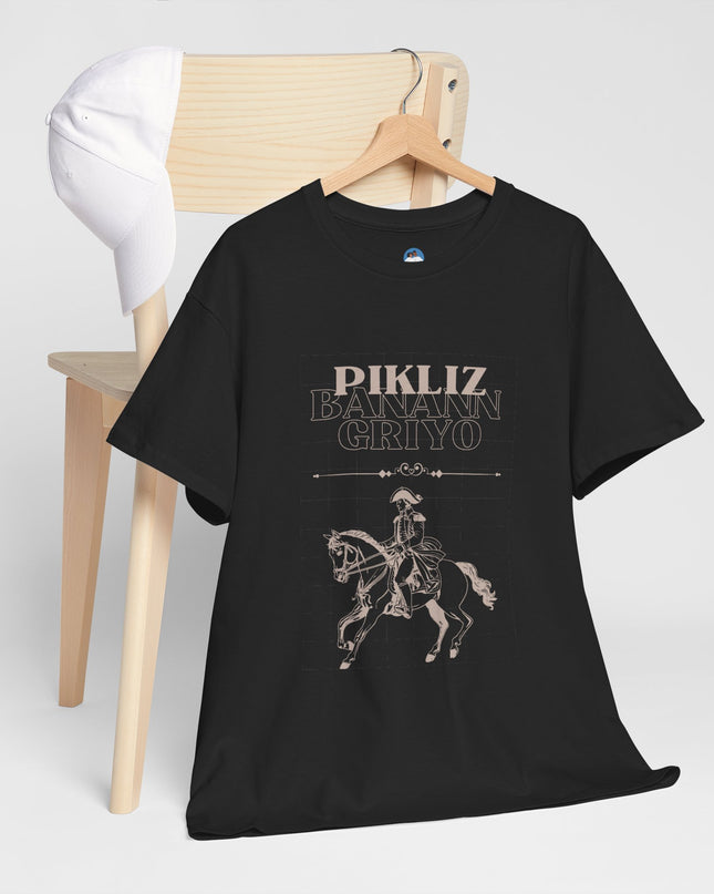 Pikliz Banann Griyo T-Shirt – Haitian Cuisine Inspired Tee – Unisex Cultural Graphic Shirt - CreoleSizzle